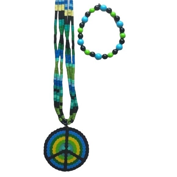 Perler Peace Jewelery Set ×2 - Picture 1 of 8